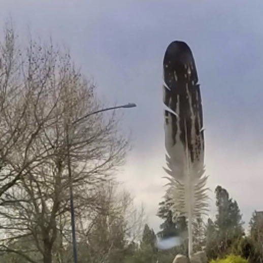 Eagle Feather sculpture